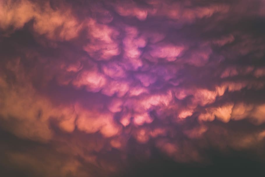 black cumulus clouds, color, colour, sky, looking up, dramatic sky HD wallpaper