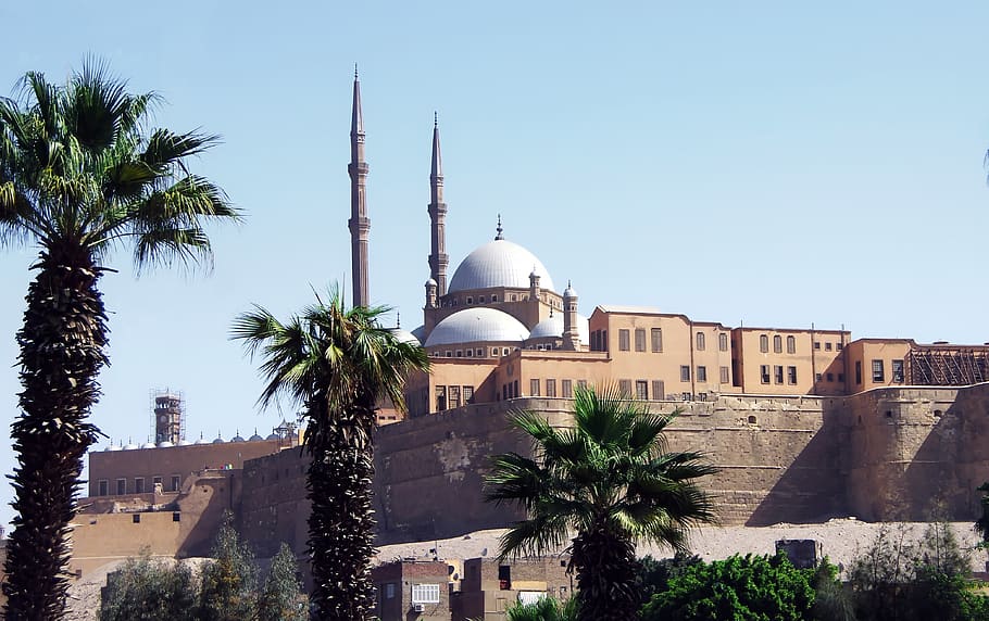 egypt, cairo, citadel, saladin, fortress, architecture, travel, HD wallpaper