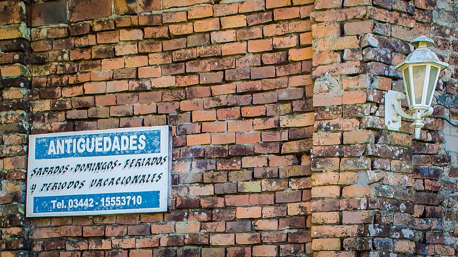Old, Brick, Architecture, Relic, bricks, facade, lantern, brick wall HD wallpaper