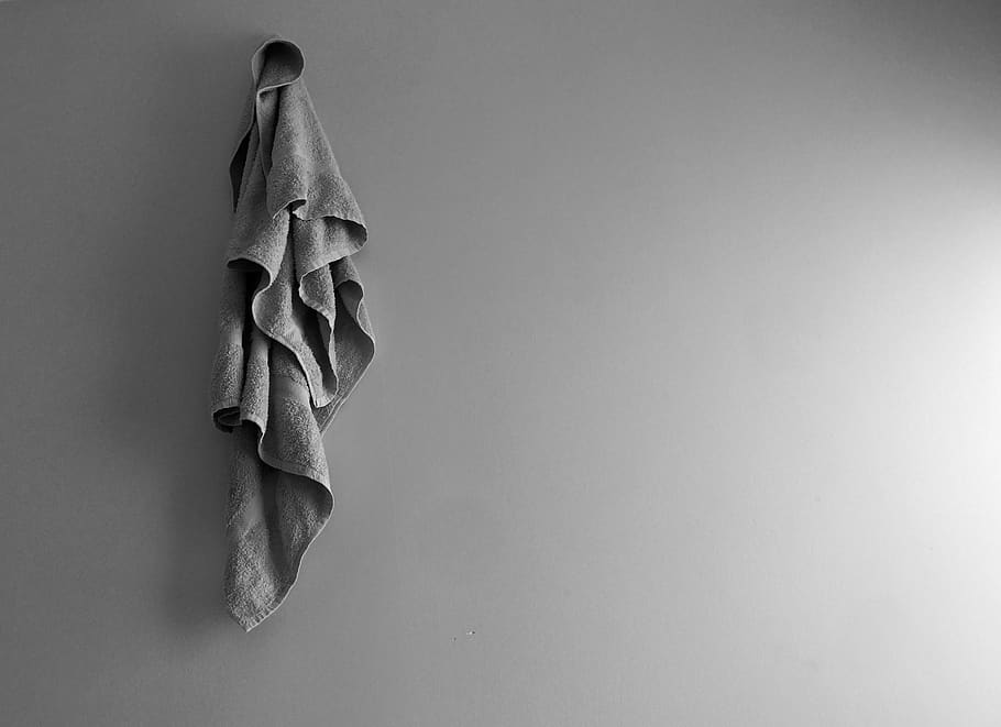 towel, wall, scene, no people, indoors, hanging, copy space HD wallpaper