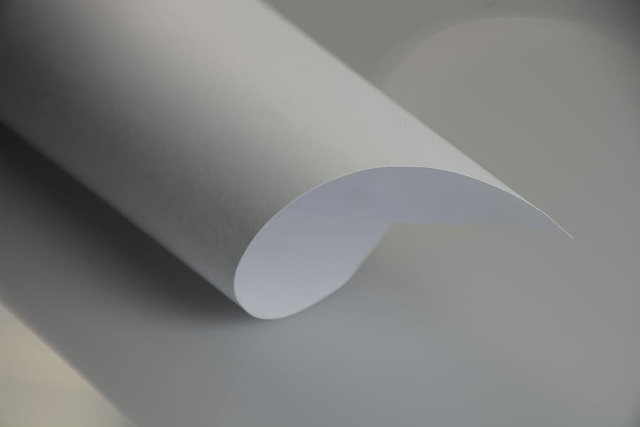 White Paper, Shapes, Empty, shadow, no people, close-up, indoors HD wallpaper
