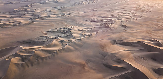 aerial view of desert, gray sand, dune, dust, wind, mar, earth HD wallpaper