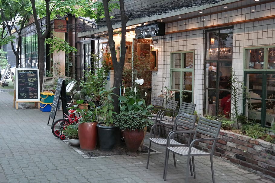 Correction, Street Cafe, architecture, built structure, building exterior HD wallpaper