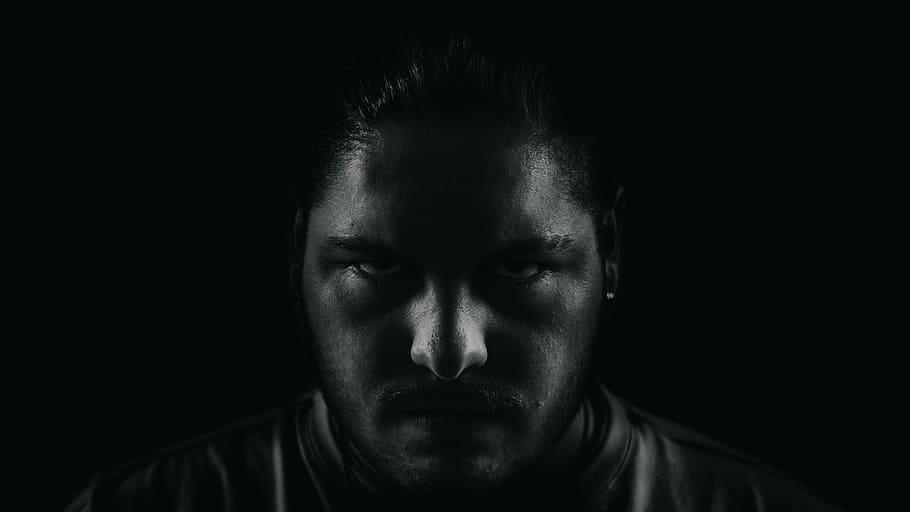 grayscale portrait photo of man, Kit Harrington, male, dark, face, HD wallpaper