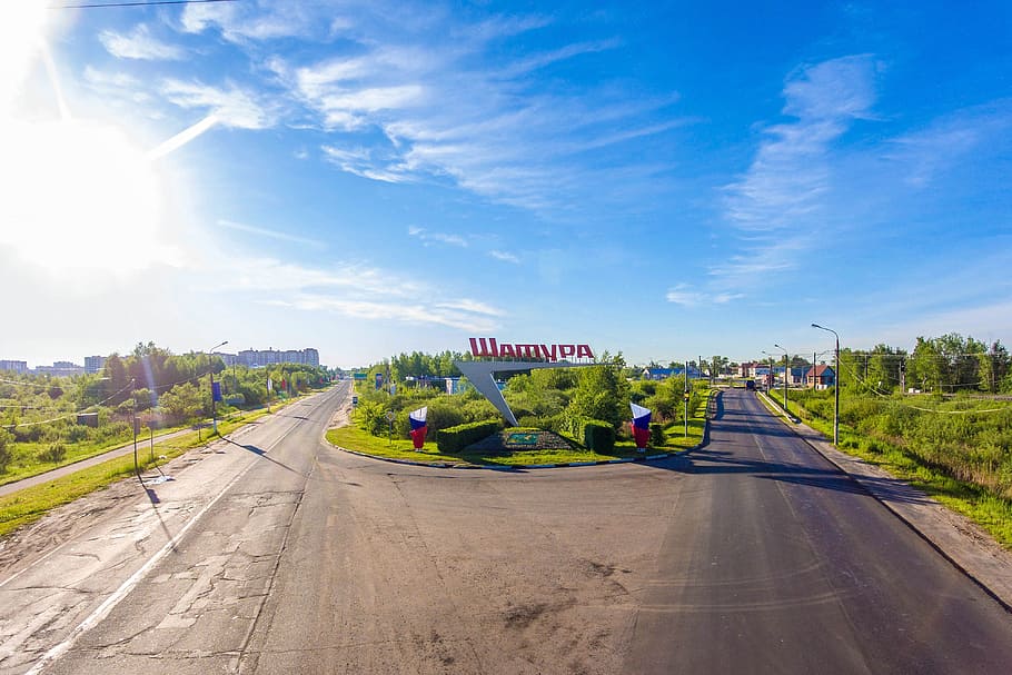 city, cities, sky, transportation, road, cloud - sky, nature HD wallpaper