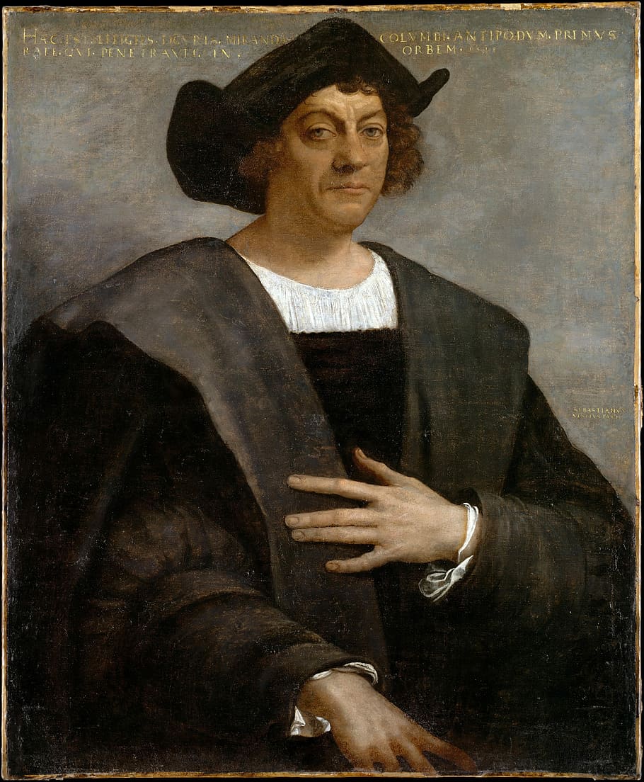 Christopher Columbus Portrait, explorer, historical, public domain