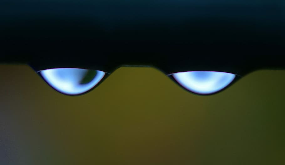 Drip, Raindrop, Water, Wet, surface tension, blue, close, sunglasses HD wallpaper