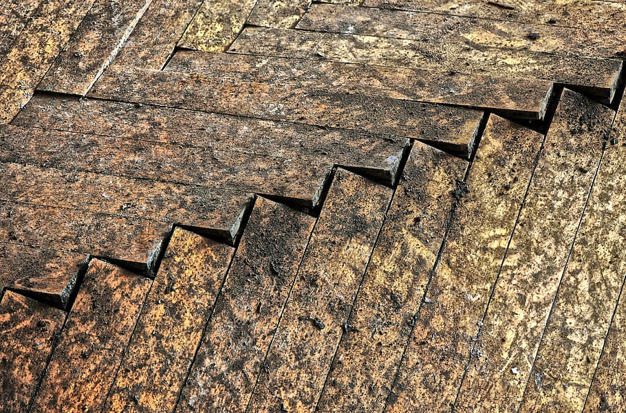 cracked brown wooden surface, old, rau, pattern, dirty, weathered HD wallpaper