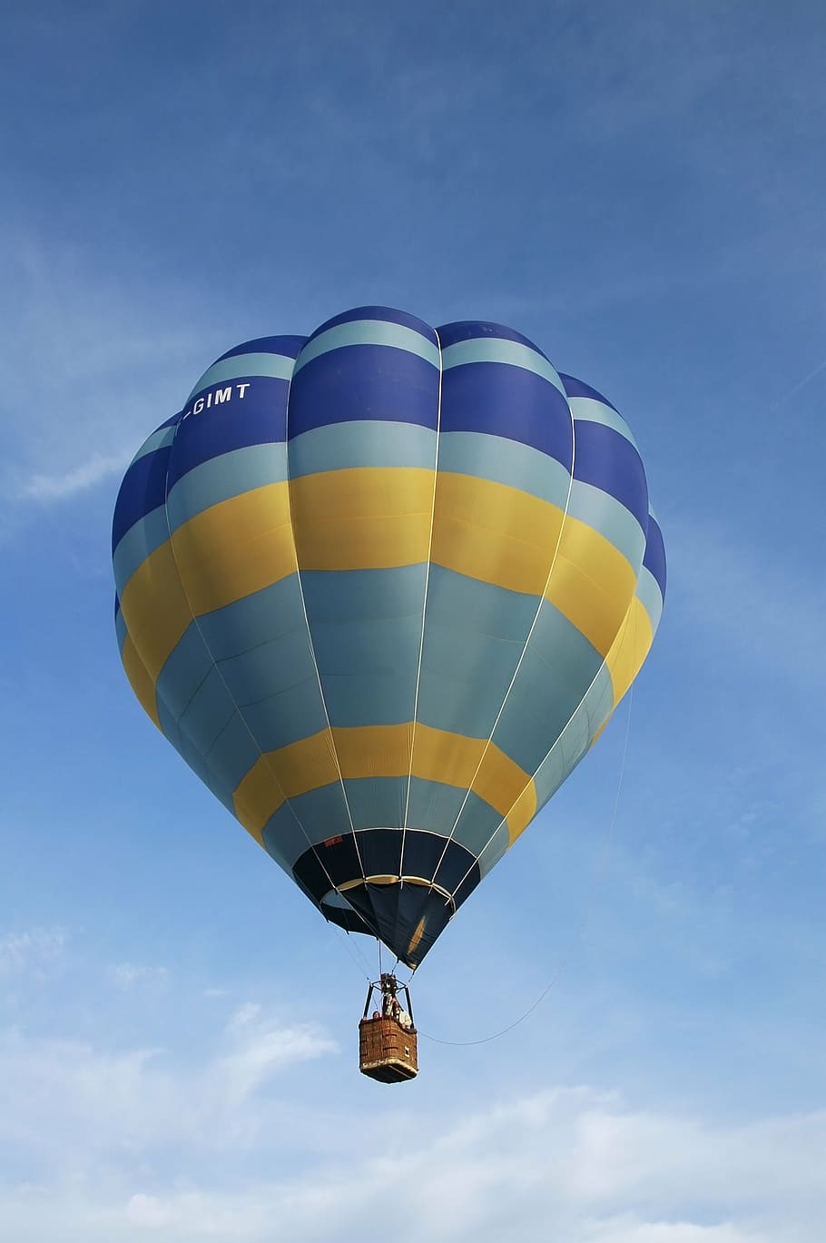 hot-air ballooning, sky, baloon, blue, air vehicle, hot air balloon, HD wallpaper