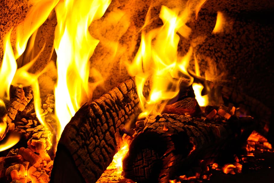 Fire, Flame, Campfire, Burn, Heat, heat - temperature, burning HD wallpaper