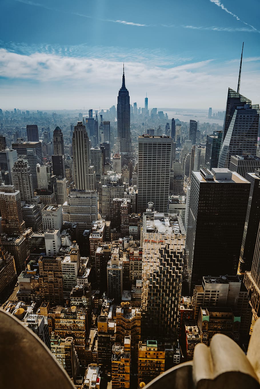 aerial view photo of urban area, view of city from top of a building in the day HD wallpaper