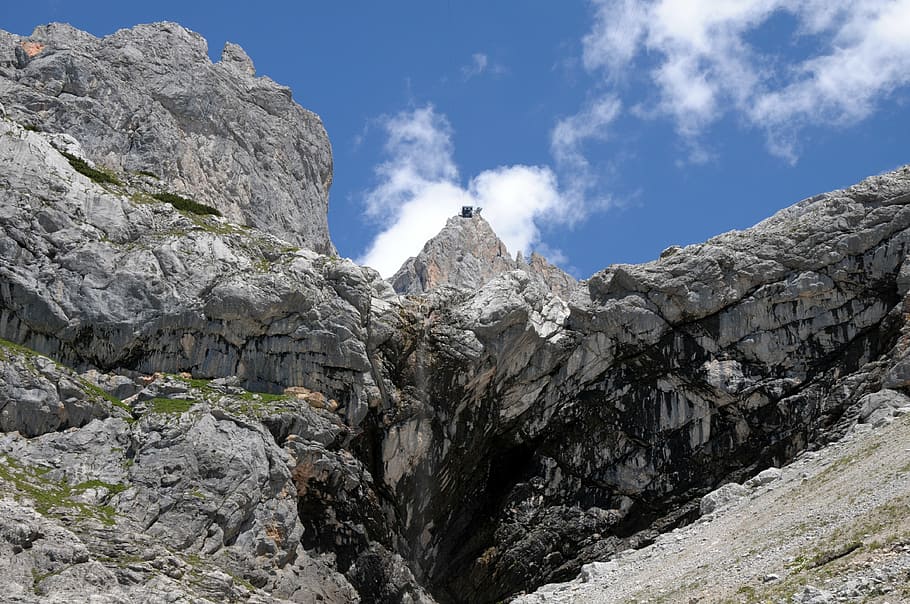 dachstein, cable car, mountains, hike, nature, austria, gondola HD wallpaper