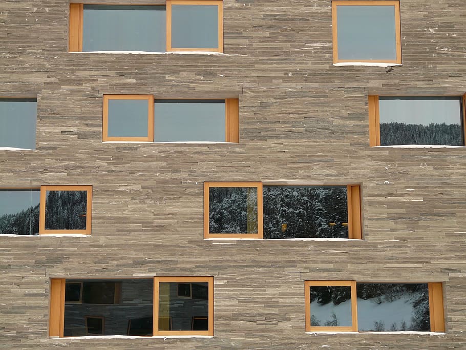 hauswand, window, facade, architecture, glass, disc, discs HD wallpaper