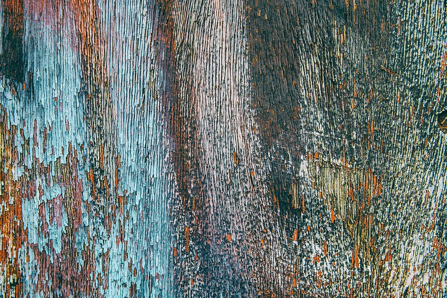 Closeup shot of fading paint of multiple colours, image captured with a Canon DSLR, HD wallpaper