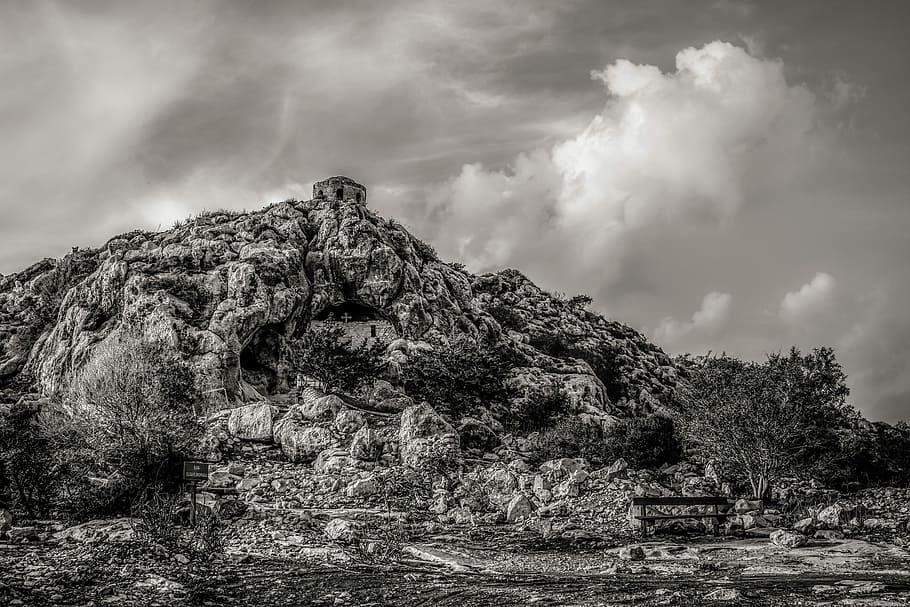 Cyprus, Protaras, Cave, ayii saranta, church, sightseeing, religion HD wallpaper