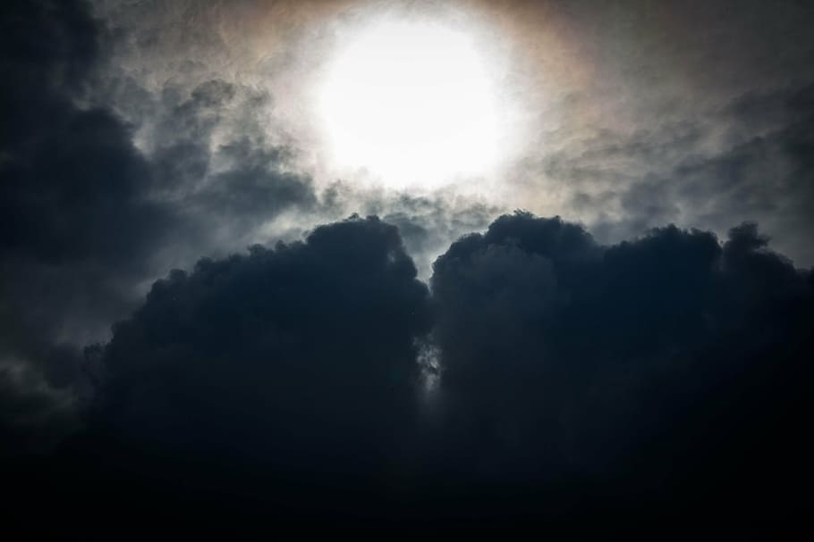 clouds, heaven, threatening clouds, nature, storm, cloud - sky HD wallpaper