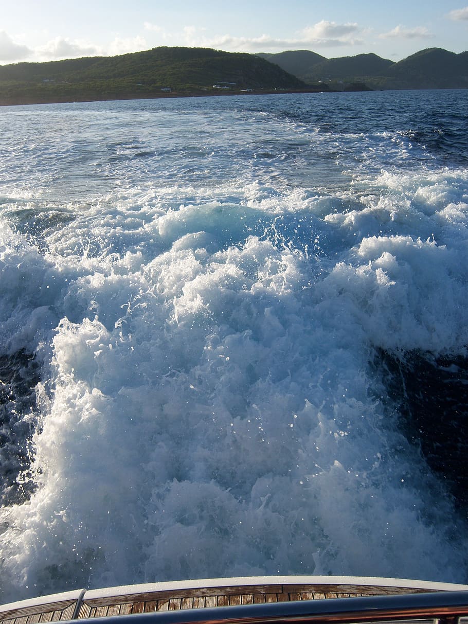boot, sea, summer, water, cloud - sky, beauty in nature, scenics - nature HD wallpaper