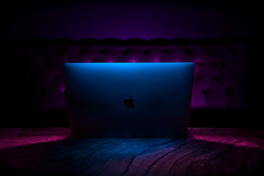 silver iMac on fabric textile, silver MacBook, technology, macbook pro HD wallpaper