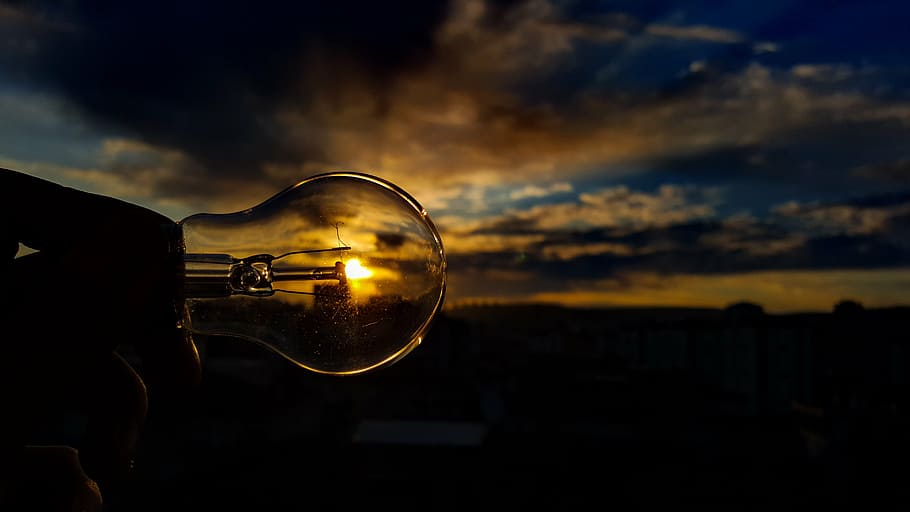 nature, sunset, sky, solar, clouds, landscape, silhouette, the interesting HD wallpaper