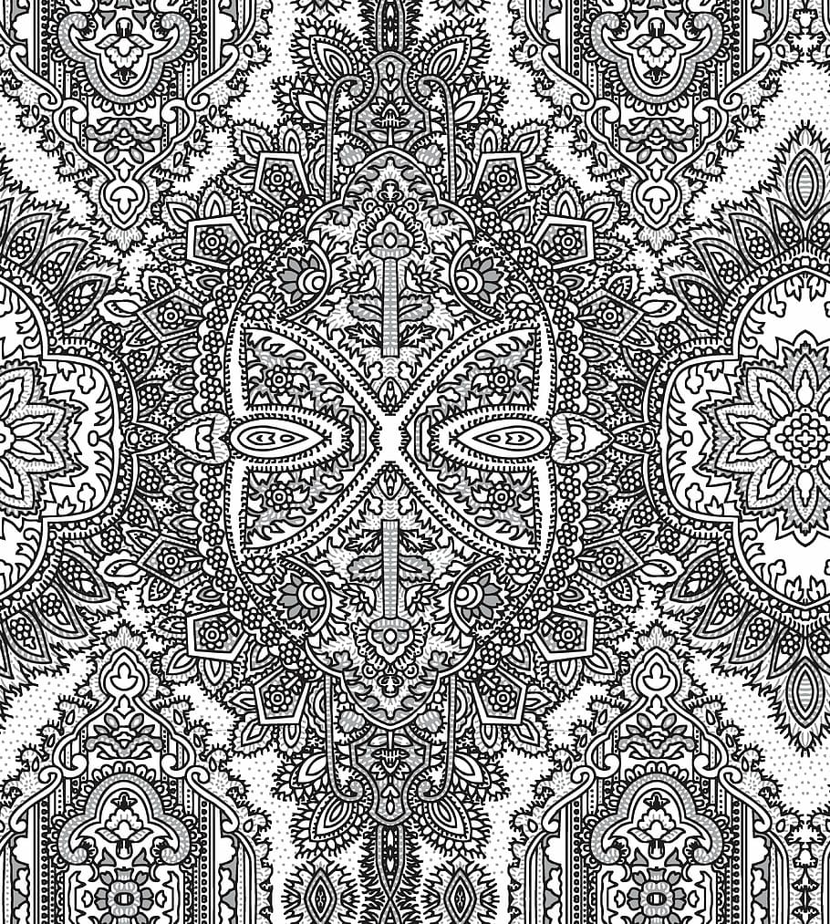 ethnic, pattern, bohemian, vector, decoration, abstract, ornate, HD wallpaper