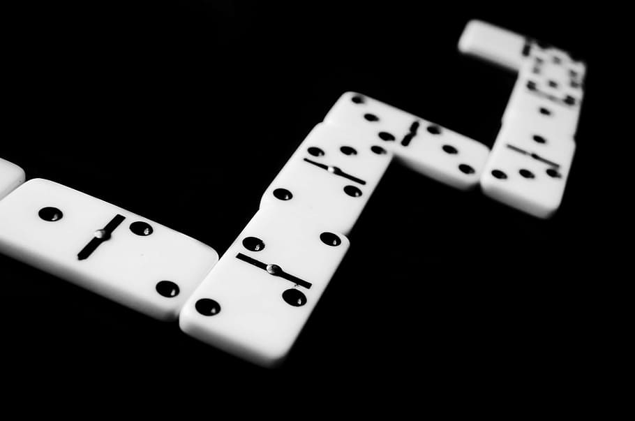 domimoes toy lot, background, black, white, block, conceptual HD wallpaper