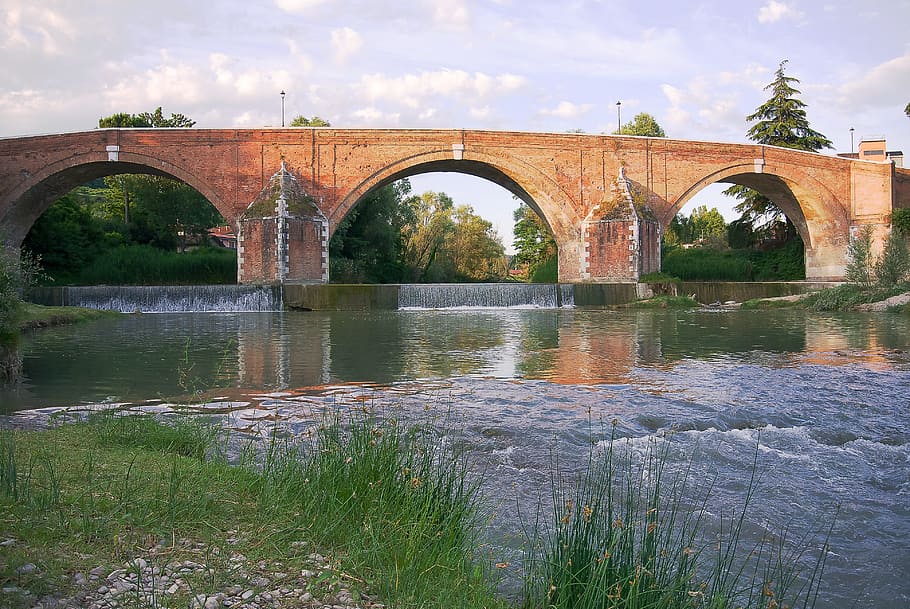 architecture, waters, bridge, river, travel, bridge - man made structure HD wallpaper