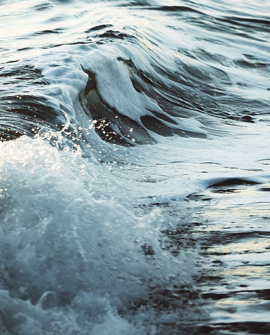 time lapse photography of sea waves, body of water, ocean, river HD wallpaper
