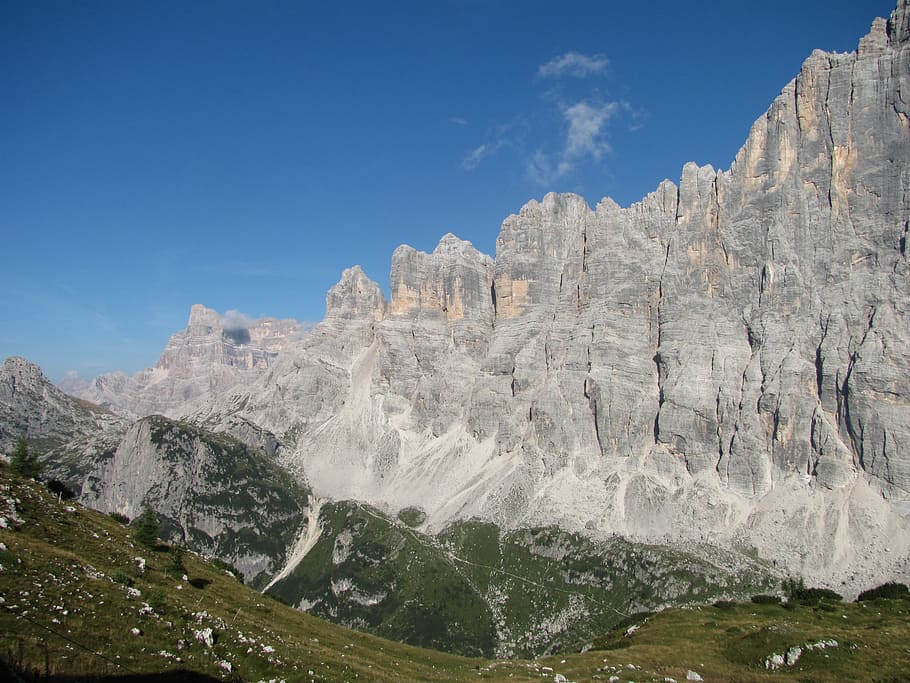 hiking, mountains, luck, dolomites, mountain hiking, wanderer HD wallpaper