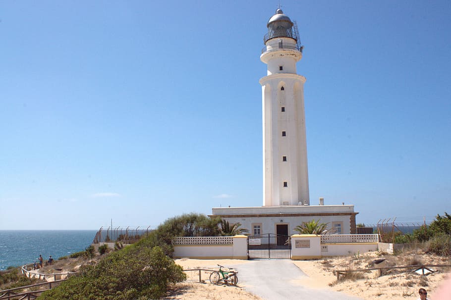 Lighthouse, tralfagar, costa, sea, coastline, tower, famous Place HD wallpaper