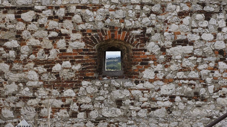 lake dusia, window, architecture, old, brick, building, the background HD wallpaper