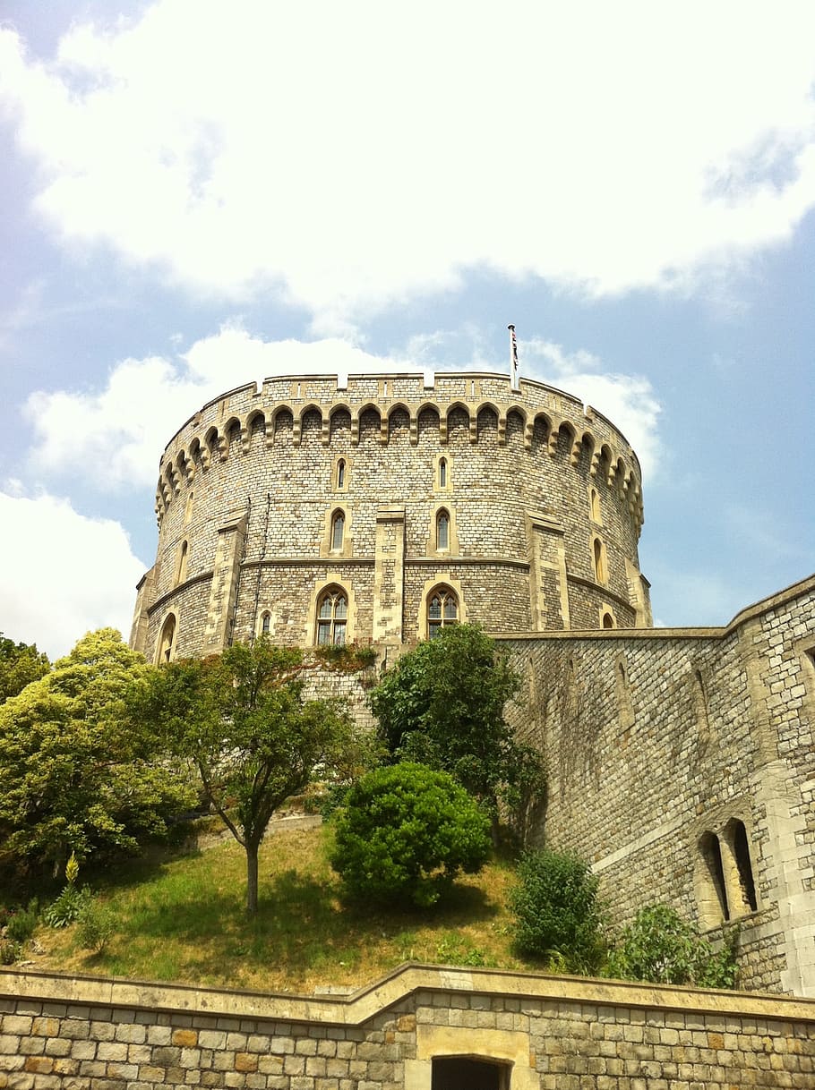 Castle, Windsor, Architecture, England, history, cloud - sky