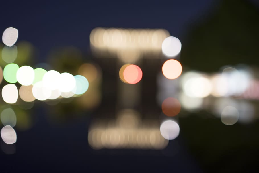 bokeh photography, lights, bright, lights background, blurred lights HD wallpaper