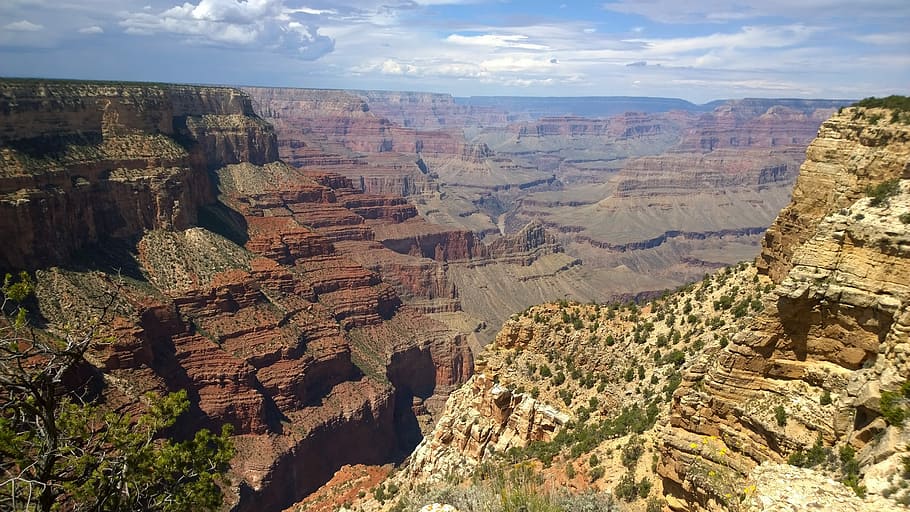 landscape, nature, travel, panoramic, rock, grand canyon, north rime HD wallpaper
