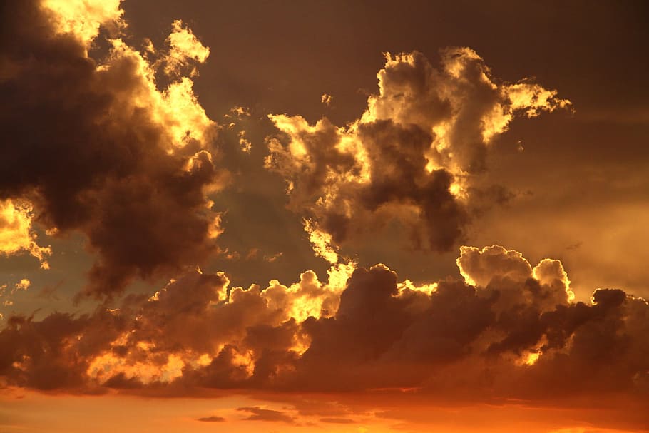 clouds, dawn, dusk, nature, sky, sunrise, sunset, cloud - sky HD wallpaper