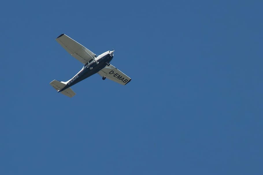 Aircraft, Sport Aircraft, cessna 172 skyhawk, propeller plane, HD wallpaper