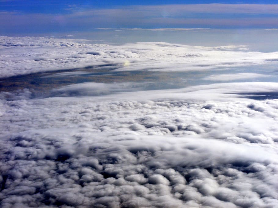 Cloud, White, Plane, Day, Haze, sky, the haze, cloud - sky HD wallpaper