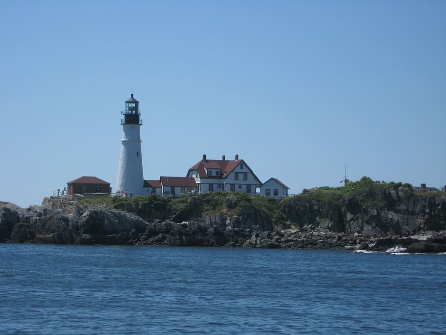 Maine, Lighthouse, Northeast, Attraction, portland head light