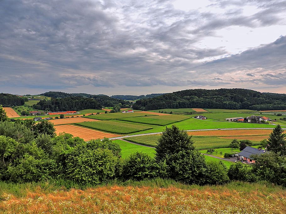 Landscape, Outlook, Distant View, nature, hill, agriculture HD wallpaper
