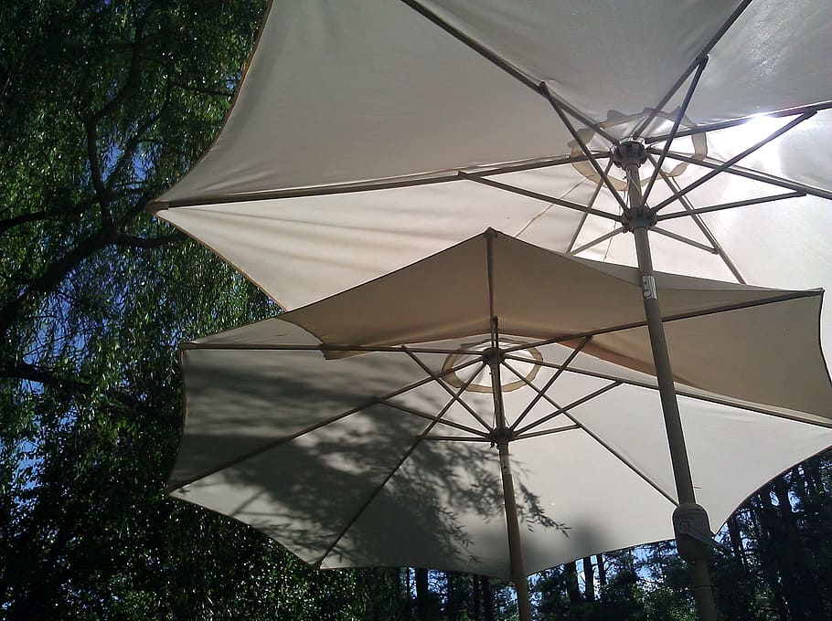 Umbrella, Umbrellas, Sun, Shade, protection, parasol, open, HD wallpaper