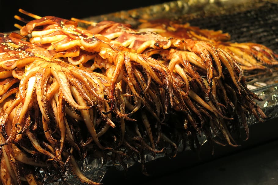 barbecue, seafood, close-up, food and drink, no people, freshness HD wallpaper