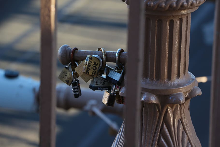 padlock, love, grid, technology, metal, industry, close-up HD wallpaper
