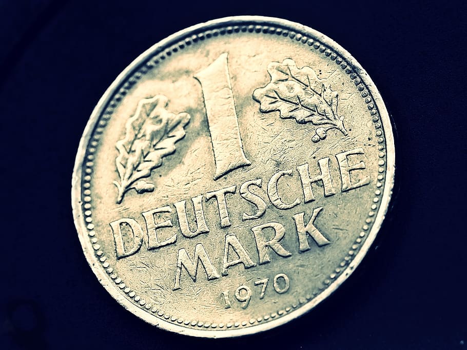 coin, currency, german mark, dm, cash and cash equivalents, HD wallpaper