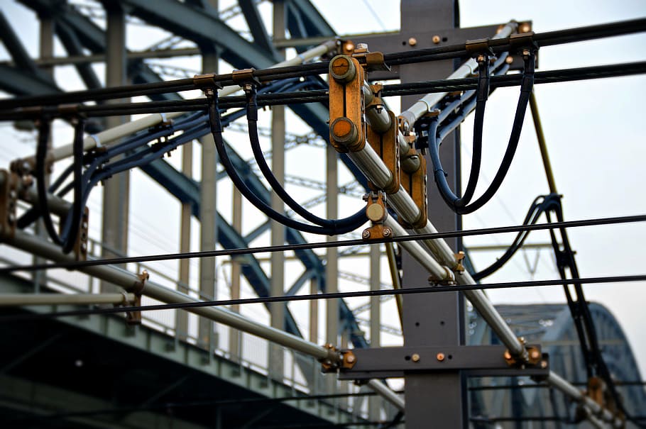 gray truss, technology, complexity, aberration, engineer, artfully HD wallpaper