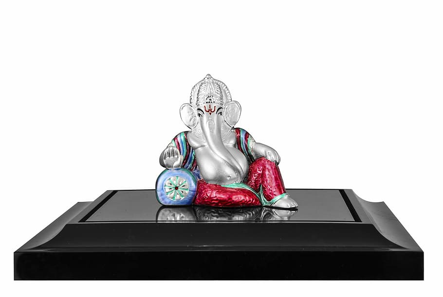 Ganesha figurine, lord, god, idol, hindu, religion, culture, indian, HD wallpaper