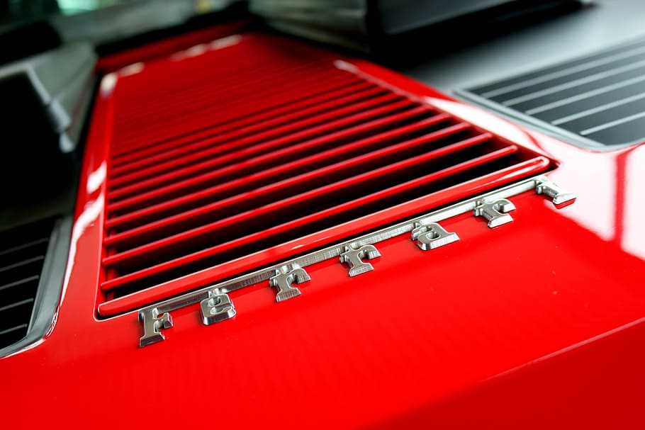 red, industry, car, vehicle, auto, automobile, blur, chrome, close -up