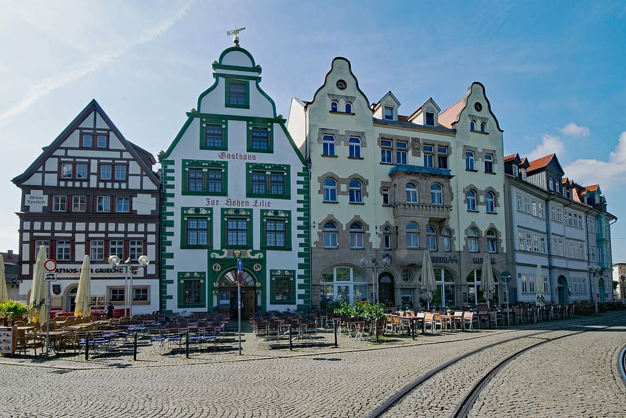 Cathedral Square, Erfurt, thuringia germany, old town, old building HD wallpaper