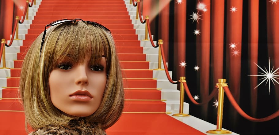 red carpet, stairs, glamour, woman, pretty, chic, sunglasses, HD wallpaper