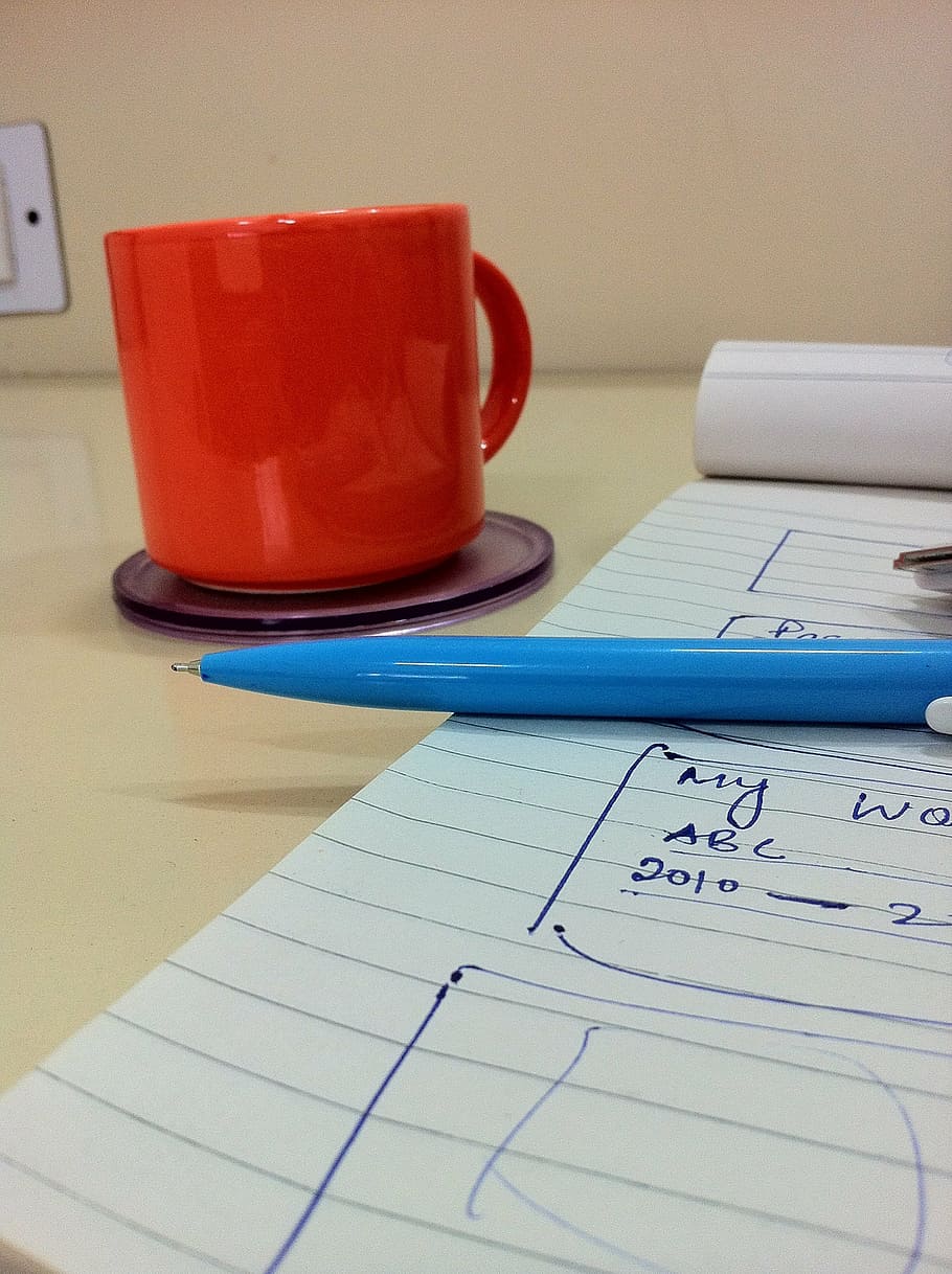 programming, copypen, tea, business, cup, document, office HD wallpaper