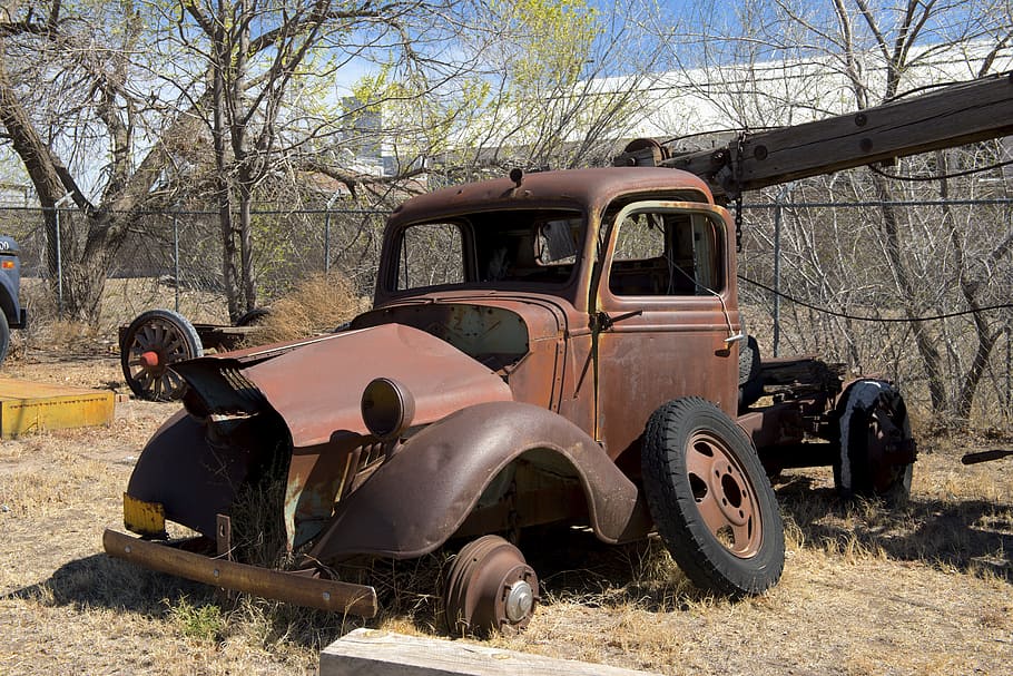 Hd Wallpaper Rusted Vintage Single Cab Truck Transport Vehicle Traffic Wallpaper Flare