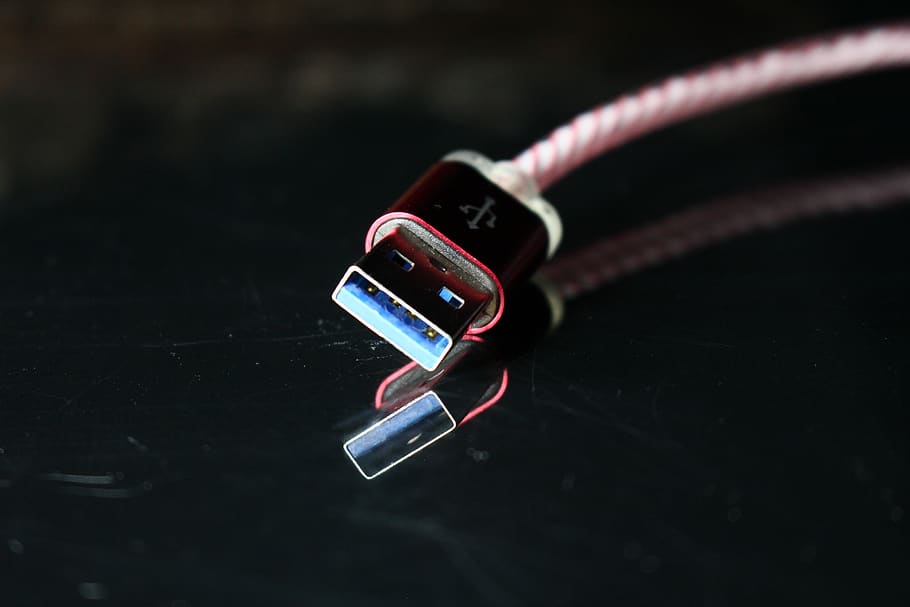 data lines, wires, close-up, connection, no people, technology HD wallpaper